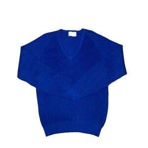 Vintage Lord Jeff Sweater; size XL; 100% cotton; royal blue